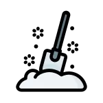 Shovel Weather Snow Winter SVG Icon